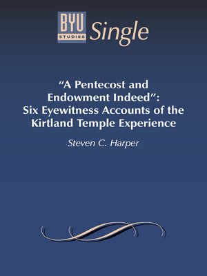 cover image of A Pentecost and Endowment Indeed